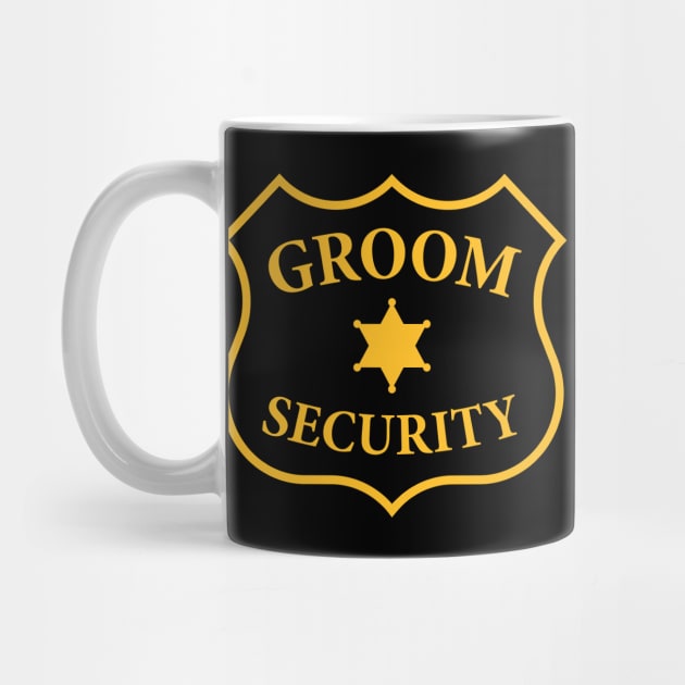 Groom Security Patch (Bachelor Party / Stag Night / Gold) by MrFaulbaum